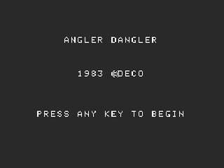 Angler Dangler opening screen