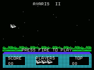 Avaris II opening screen