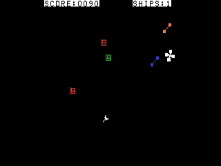 Asteroids in-game shot