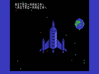 Astromania opening screen