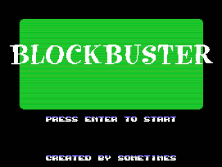 Blockbuster opening screen