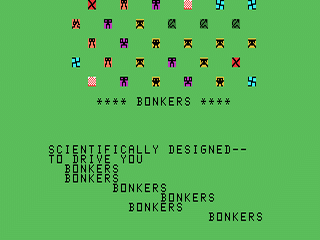Bonkers opening screen