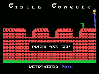 Castle Conquer opening screen