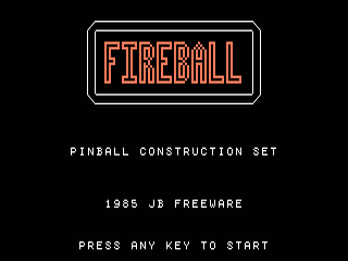 Fireball opening screen