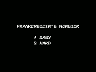 Frankenstein's Monster opening screen