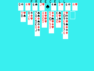 Freecell in-game shot