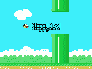 Flappy Bird opening screen