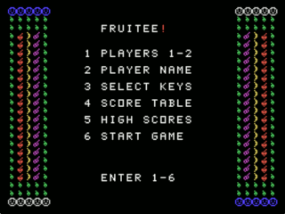 Fruitee opening screen