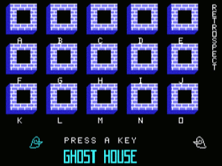 Ghost House opening screen