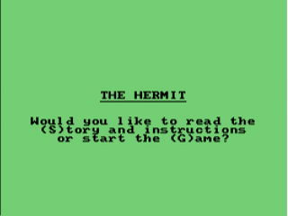 The Hermit opening screen
