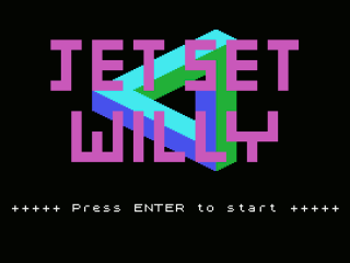 Jet Set Willy opening screen
