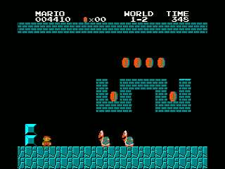 Super Mario Brothers in-game shot