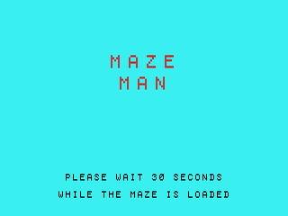 Mazeman opening screen