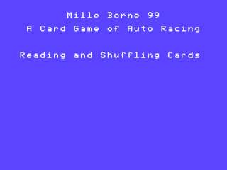Mille Bornes opening screen