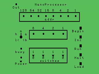 Nano Processor opening screen