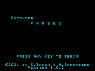 Extended Parsec opening screen