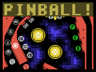 Pinball 99 opening screen