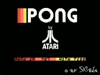 Pong opening screen