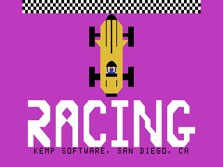 Racing opening screen