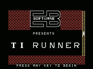 TI Runner opening screen