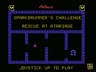 Sparkdrummer's Challenge Rescue At AtariAge opening screen