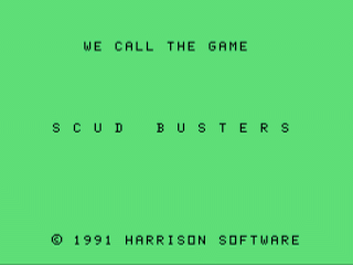 Scud Busters opening screen
