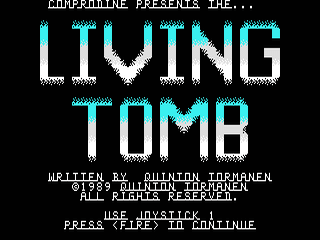 Living Tomb opening screen