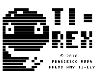 TI-Rex opening screen