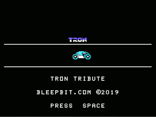 Tron opening screen