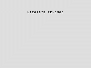 Wizard's Revenge opening screen