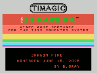 Dragonfire opening screen