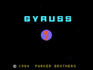 Gyruss opening screen